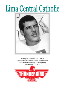Lynch Insert - Lima Central Catholic High School