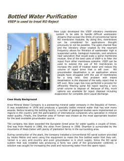 Bottled Water Purification