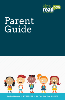 Parent Guide - Kids Read Now