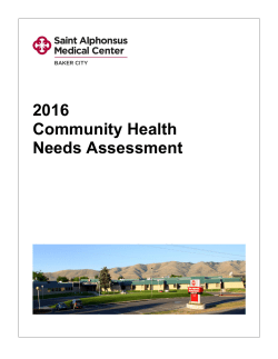 2016 Community Health Needs Assessment