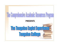 Tougaloo Eaglet Experience PPT 2007