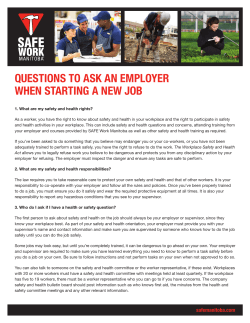 questions to ask an employer when starting a new job