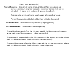 Proved Reserve &ndash; Once an oil well is drilled, and the