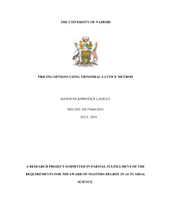 Pricing Options Using Trinomial Lattice Method