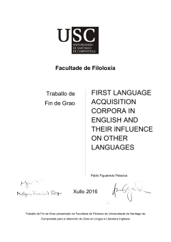 first language acquisition corpora in english and their