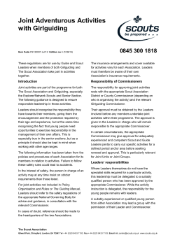 Joint Adventurous Activities with Girlguiding