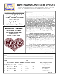 to the newest Membership Newsletter.