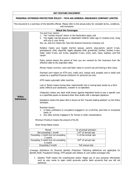 Personal Extended Protection Policy (PEPP)