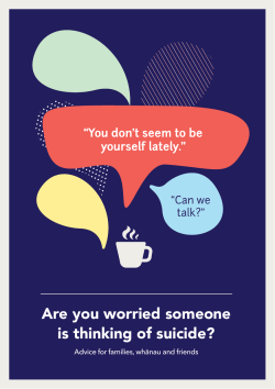 Are you worried someone is thinking of suicide?