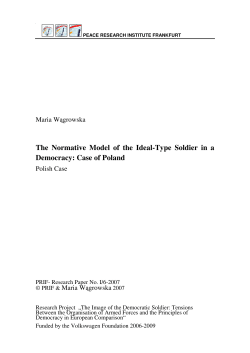 The Normative Model of the Ideal-Type Soldier in a Democracy