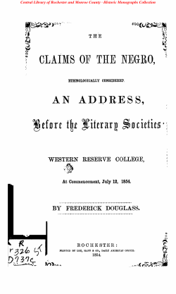 The claims of the negro, ethnologically considered