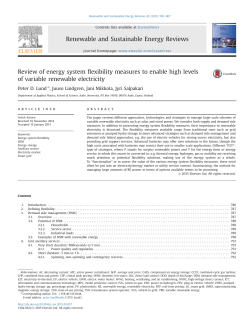 Review of energy system flexibility measures to enable