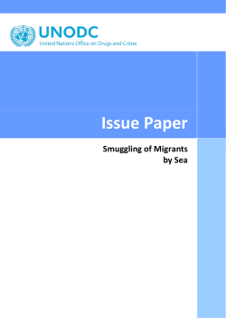 Issue Paper: Smuggling of Migrants by Sea