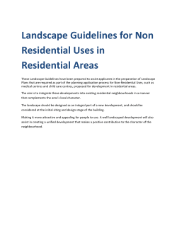 Landscape Guidelines for Non Residential Uses