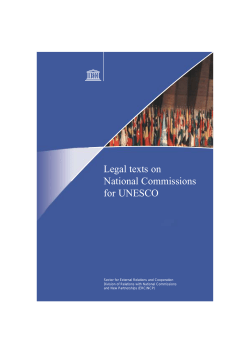 Legal texts on National Commissions for UNESCO