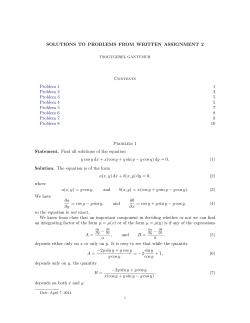 Assignment 2 solutions