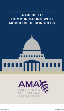 a guide to communicating with members of congress
