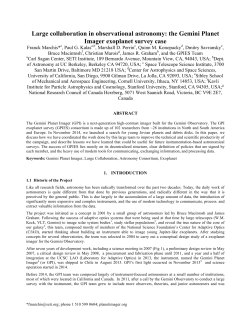 Large collaboration in observational astronomy: the Gemini Planet