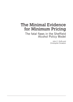 The Minimal Evidence for Minimum Pricing