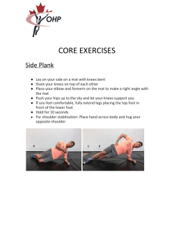 CORE EXERCISES