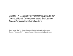 Collage: A Declarative Programming Model for Compositional