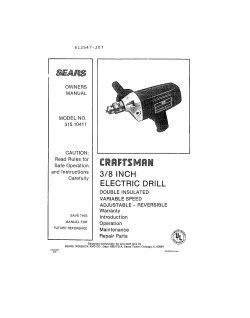 3/8 inch electric drill