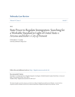 State Power to Regulate Immigration