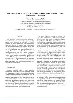 Improving Quality of Service Parameter Prediction with Preliminary