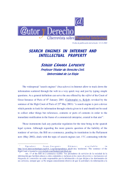 search engines in internet and intellectual property