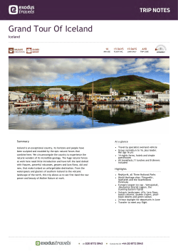 Grand Tour Of Iceland