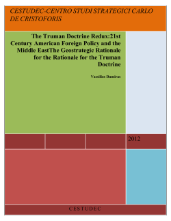 The Truman Doctrine Redux:21st Century American