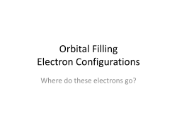 Orbital Filling