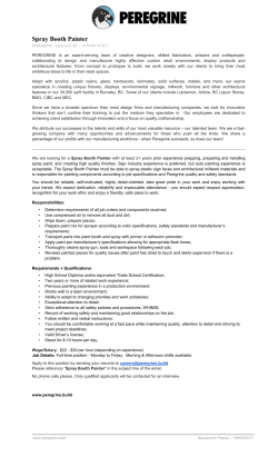 Spray Booth Painter - Peregrine Plastics