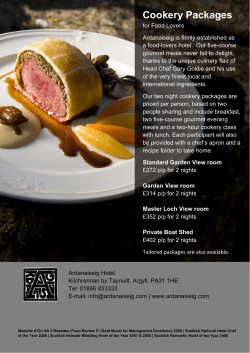 Coo okery y Pac ckage es