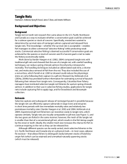 Tangle Nets - Wild Salmon Center