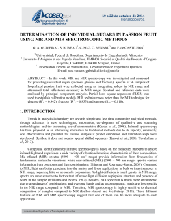 determination of individual sugars in passion fruit using