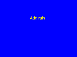 Acid rain