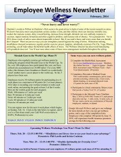 Employee Wellness Newsletter