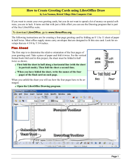 Creating Greeting Cards with LibreOffice Draw