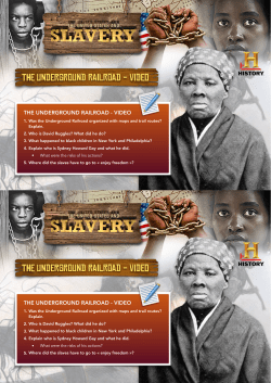 the underground railroad - video the underground railroad