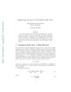 Improving Accuracy of Goodness-of
