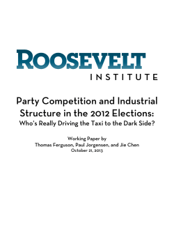 Ferguson Working Paper Campaign Finance