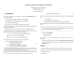 German doch is an anaphoric mirative&lowast;