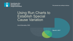 Special Cause Variation - Institute for Healthcare Improvement