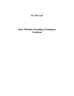 State Encoding Techniques in VHDL