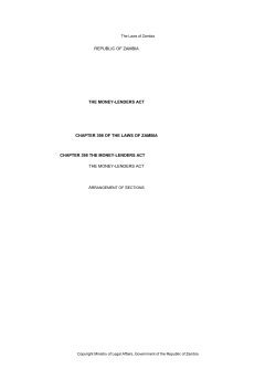 Money-lenders Act