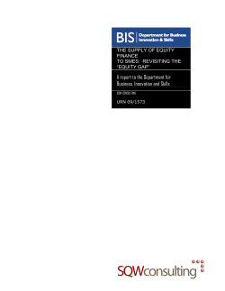 A report to the Department for Business, Innovation and Skills