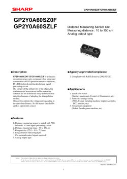 GP2Y0A60SZ0F GP2Y0A60SZLF
