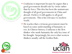 Introduction to Main Views of Confucius, Lao Tsu and