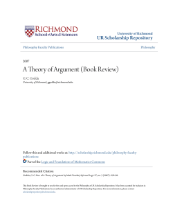 A Theory of Argument (Book Review)